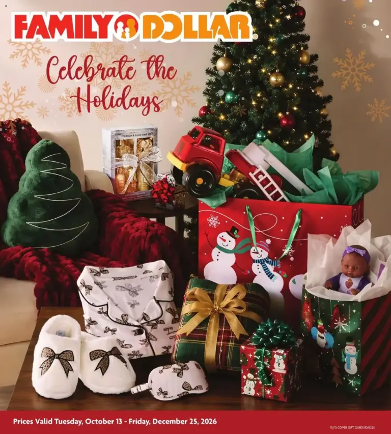 Family Dollar weekly ad page 1 10/13/2026 - 12/25/2026