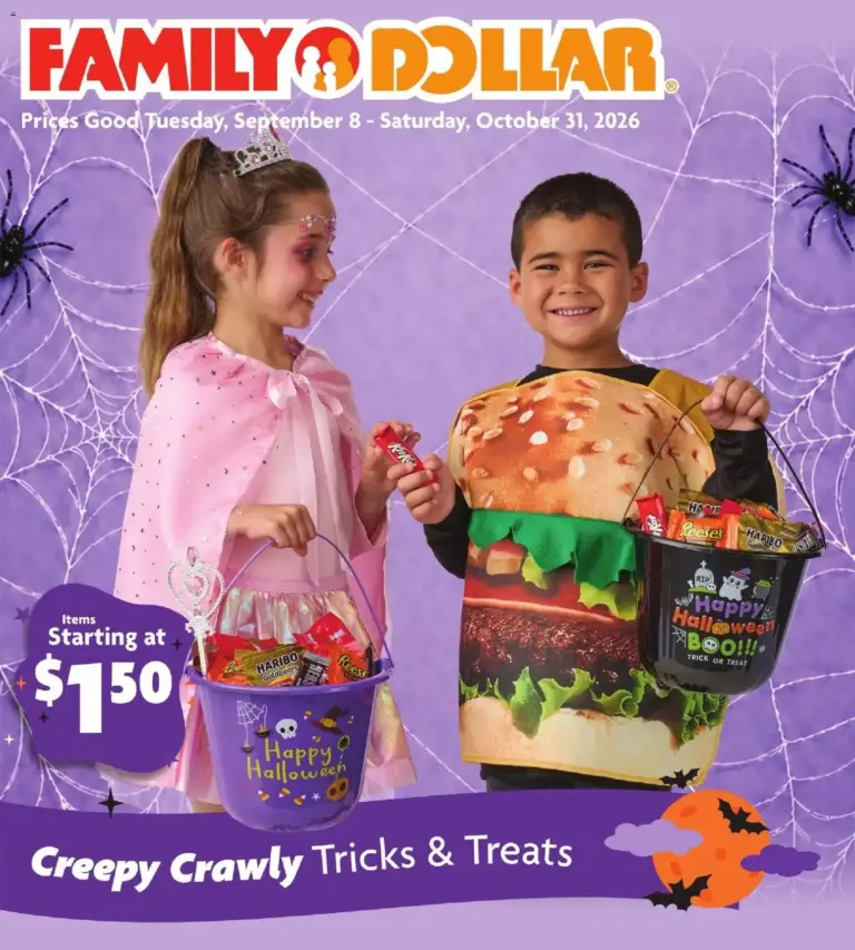 Family Dollar weekly ad page 1 09/08/2026 - 10/31/2026