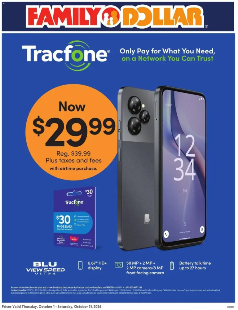 Family Dollar weekly ad page 1 10/01/2026 - 10/31/2026