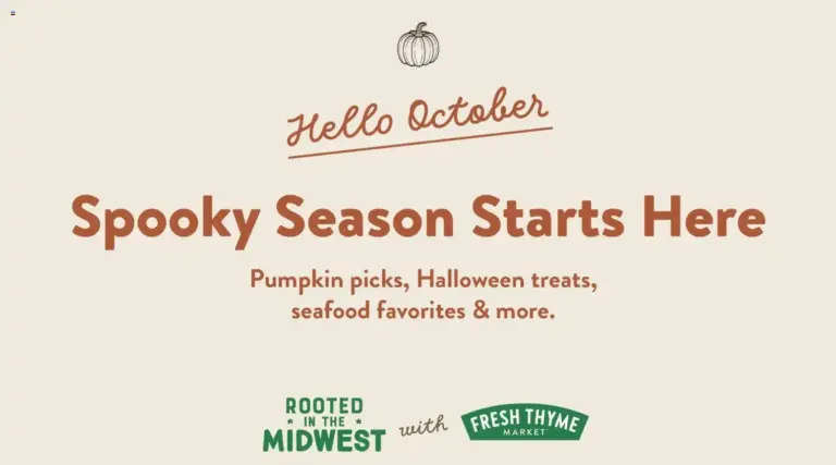 Fresh Thyme weekly ad page 1 10/01/2026 - 10/31/2026