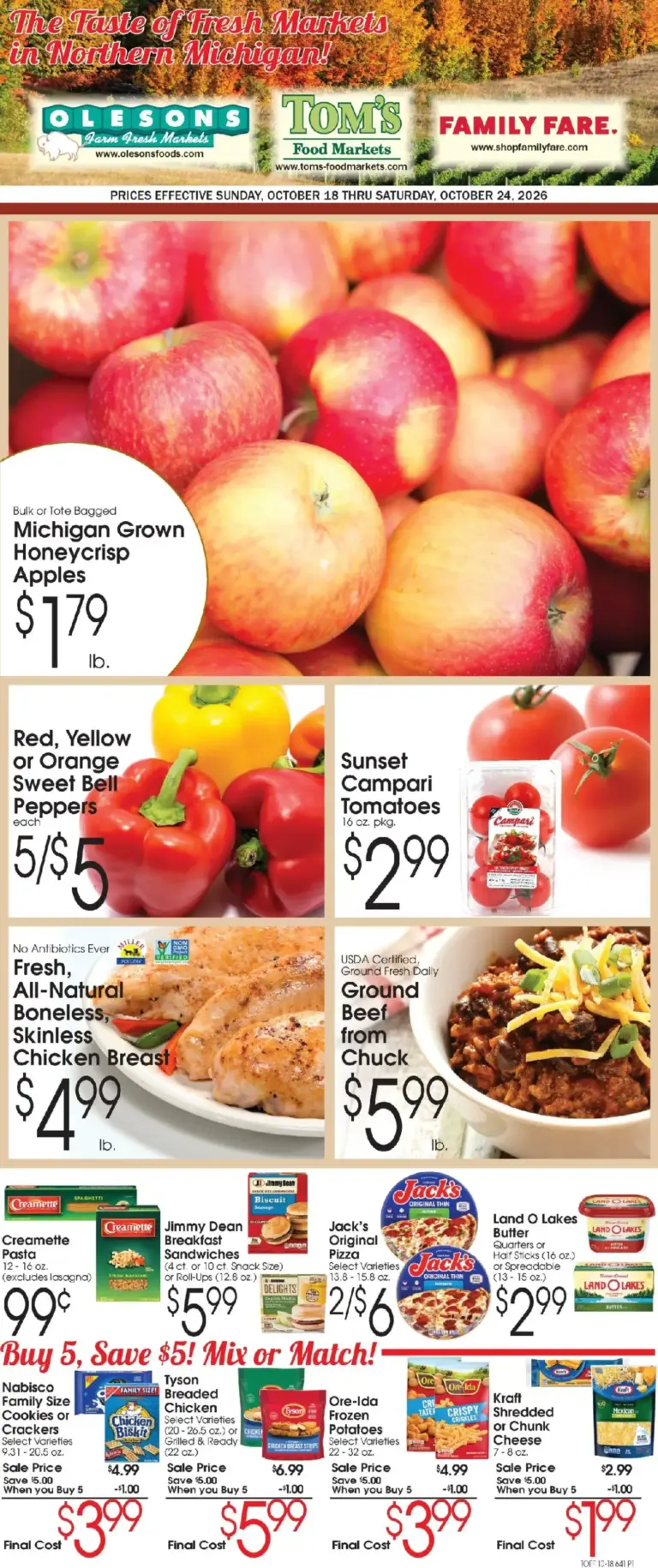 Family Fare weekly ad page 1 10/18/2026 - 10/24/2026