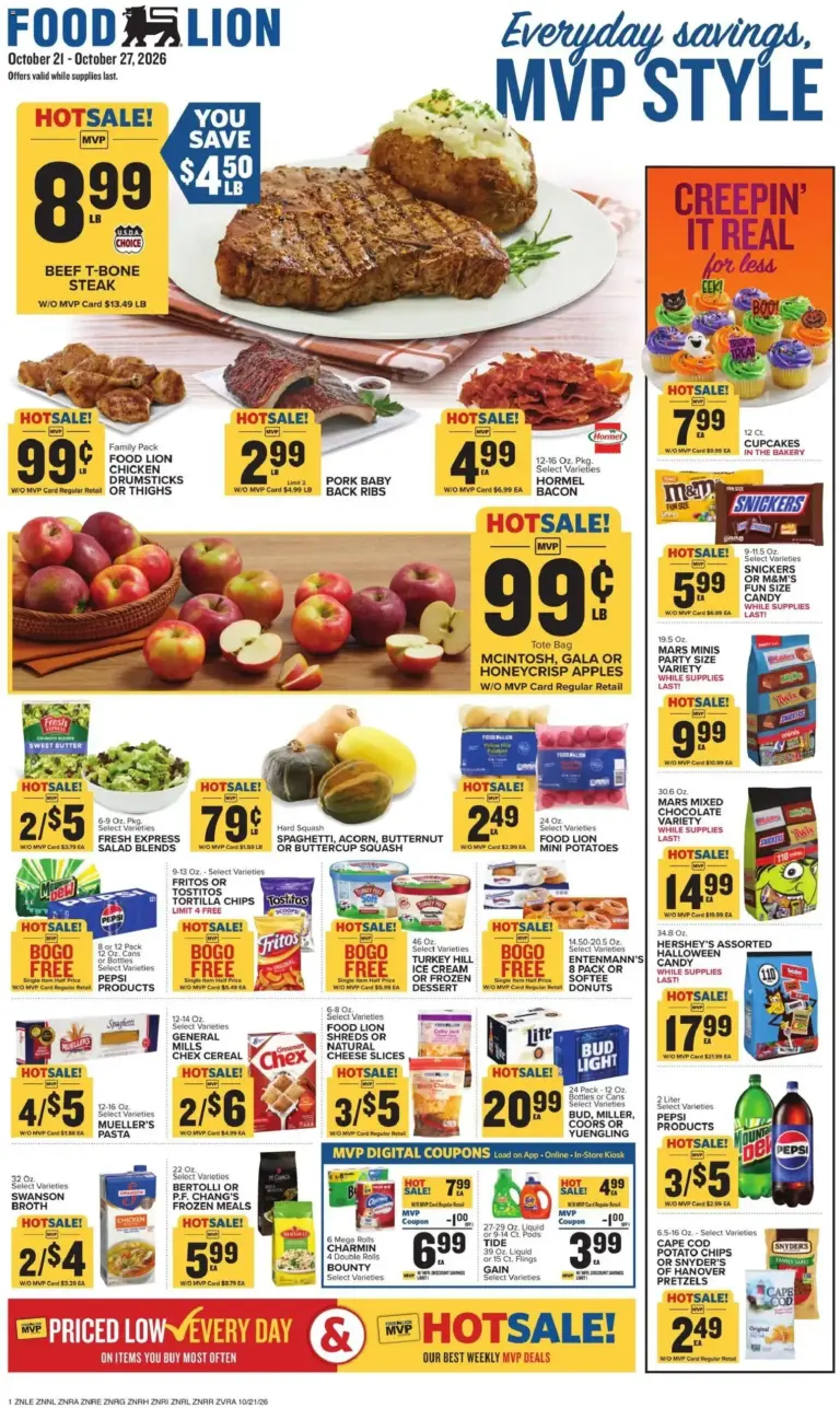 Food Lion weekly ad page 1 10/21/2026 - 10/27/2026