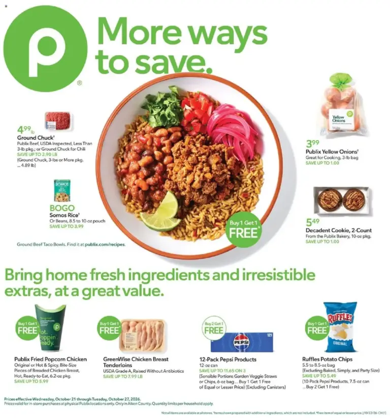 Publix weekly ad page 1 10/21/2026 - 10/27/2026