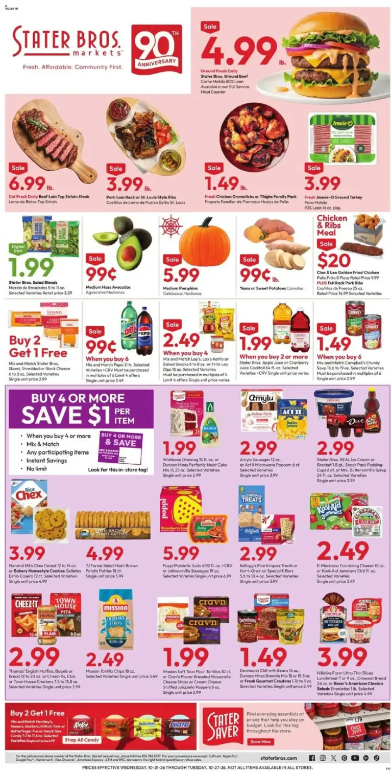 Stater Bros weekly ad page 1 10/21/2026 - 10/27/2026