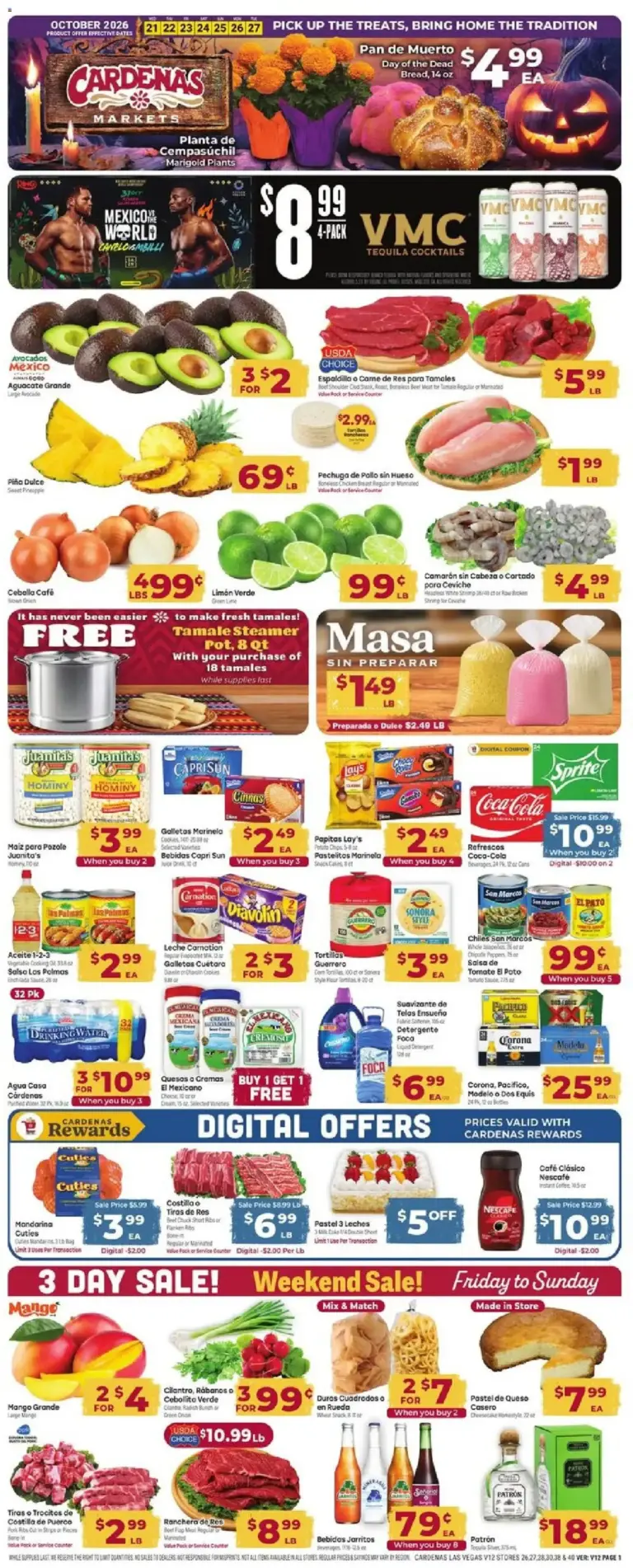 Cardenas weekly ad page 1 10/21/2026 - 10/27/2026