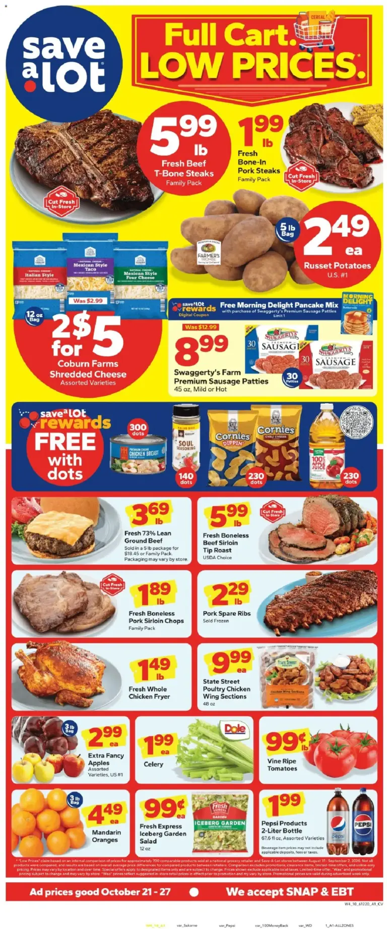 Save A Lot weekly ad page 1 10/21/2026 - 10/27/2026