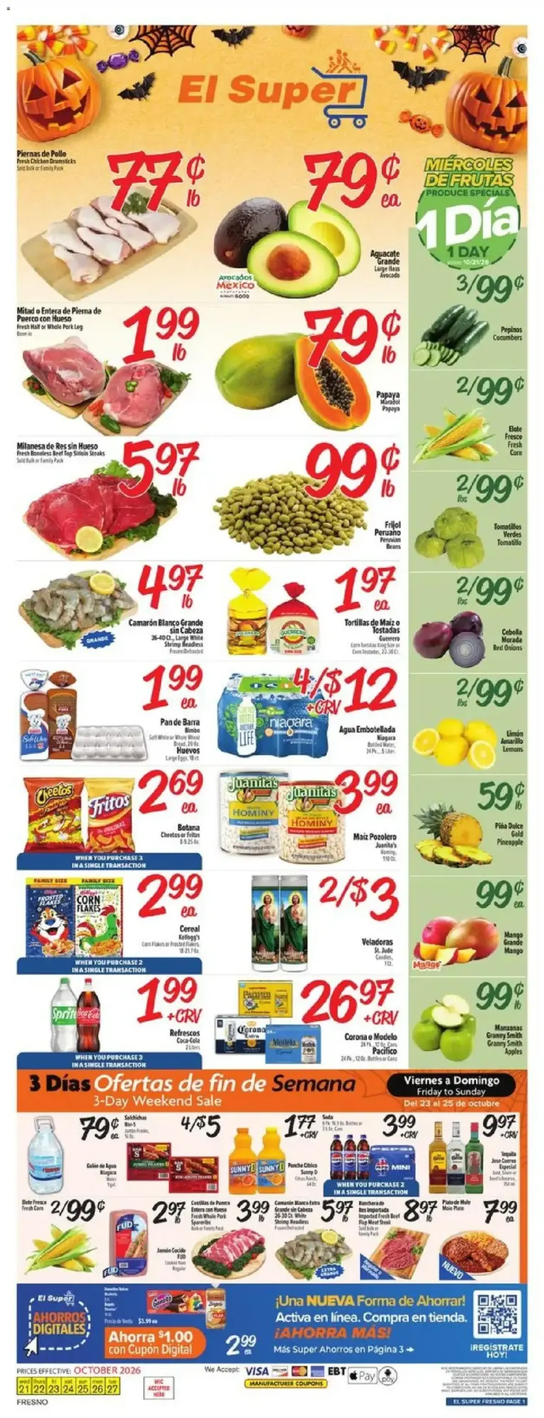 El Super weekly ad page 1 10/21/2026 - 10/27/2026