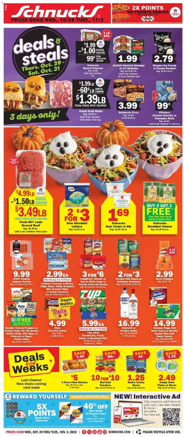 Schnucks weekly ad page 1 10/28/2026 - 11/03/2026