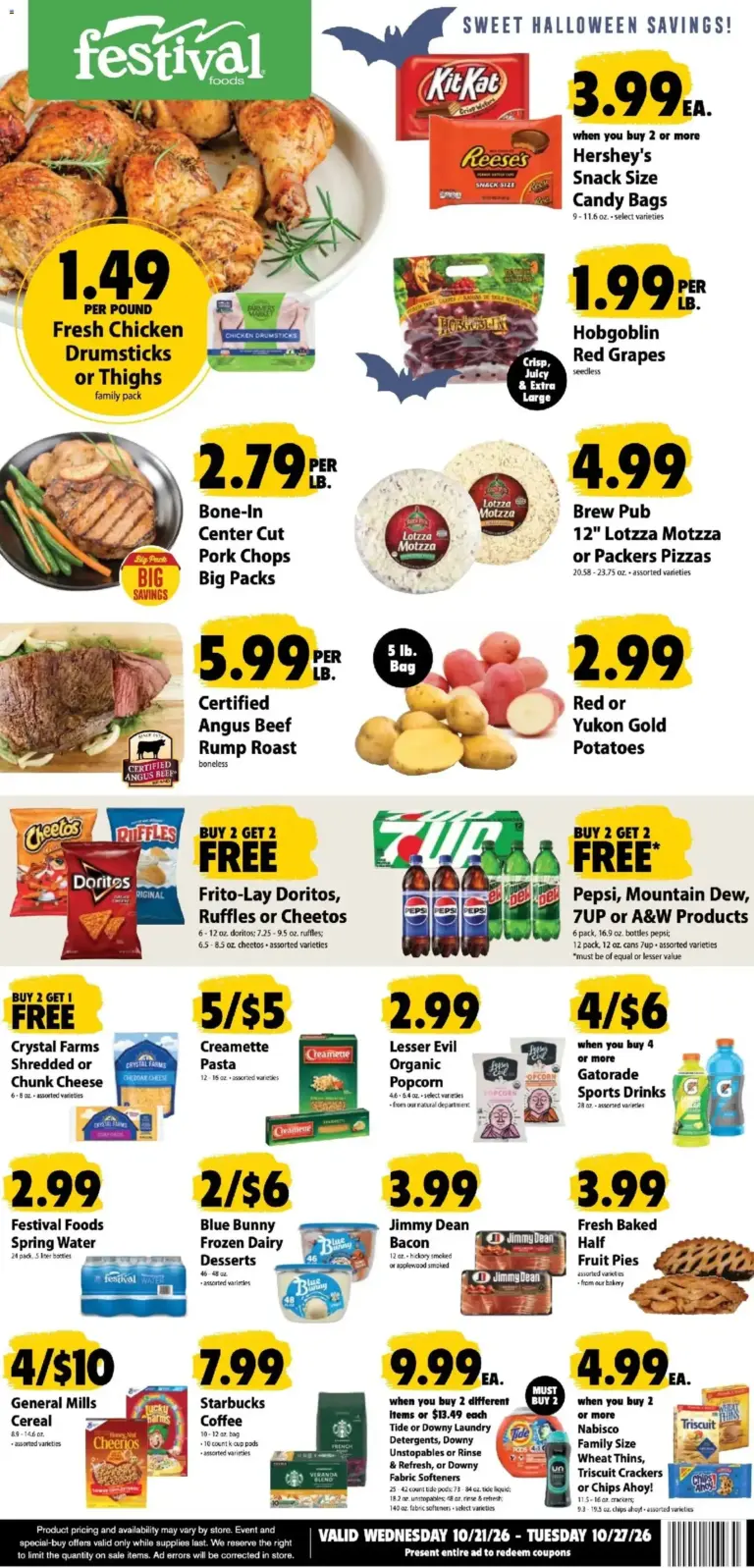 Festival Foods weekly ad page 1 10/21/2026 - 10/27/2026
