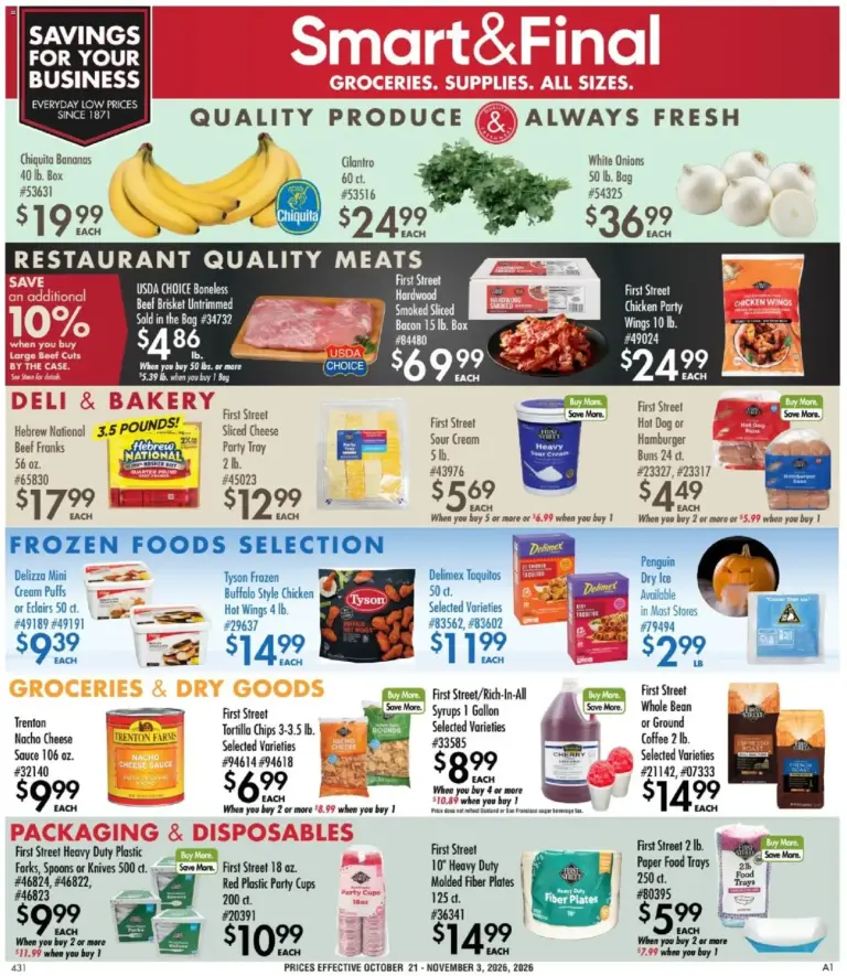 Smart Final weekly ad page 1 10/21/2026 - 11/03/2026
