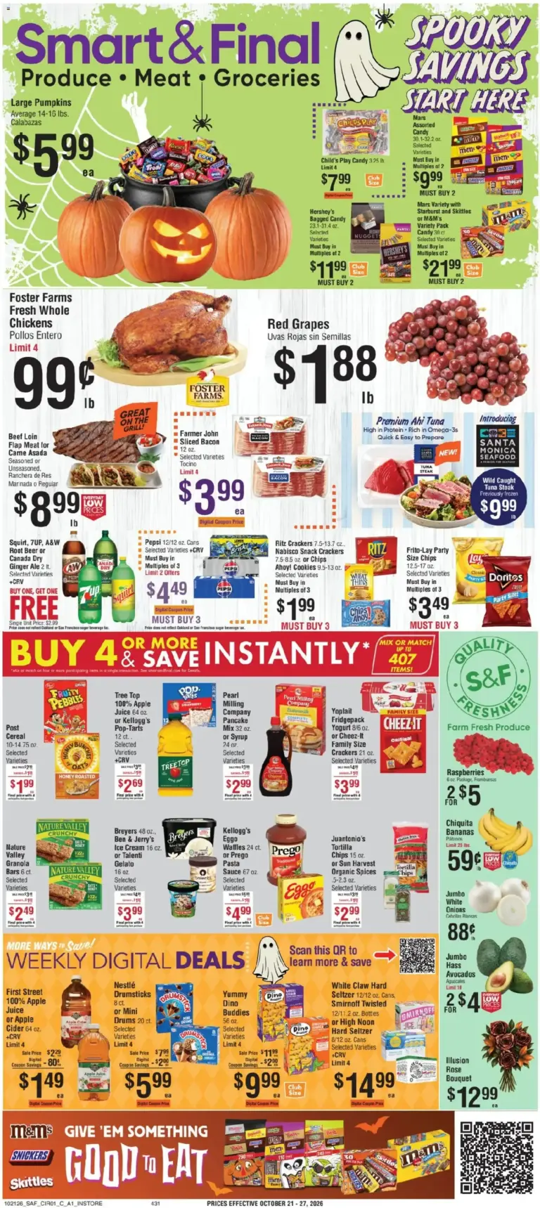 Smart Final weekly ad page 1 10/21/2026 - 10/27/2026