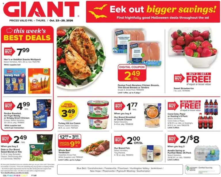 Giant weekly ad page 1 10/23/2026 - 10/29/2026