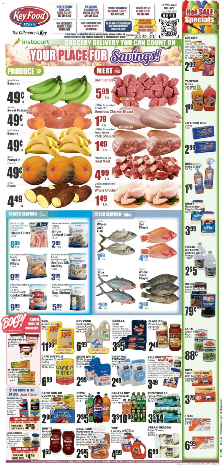 Key Food weekly ad page 1 10/23/2026 - 10/29/2026