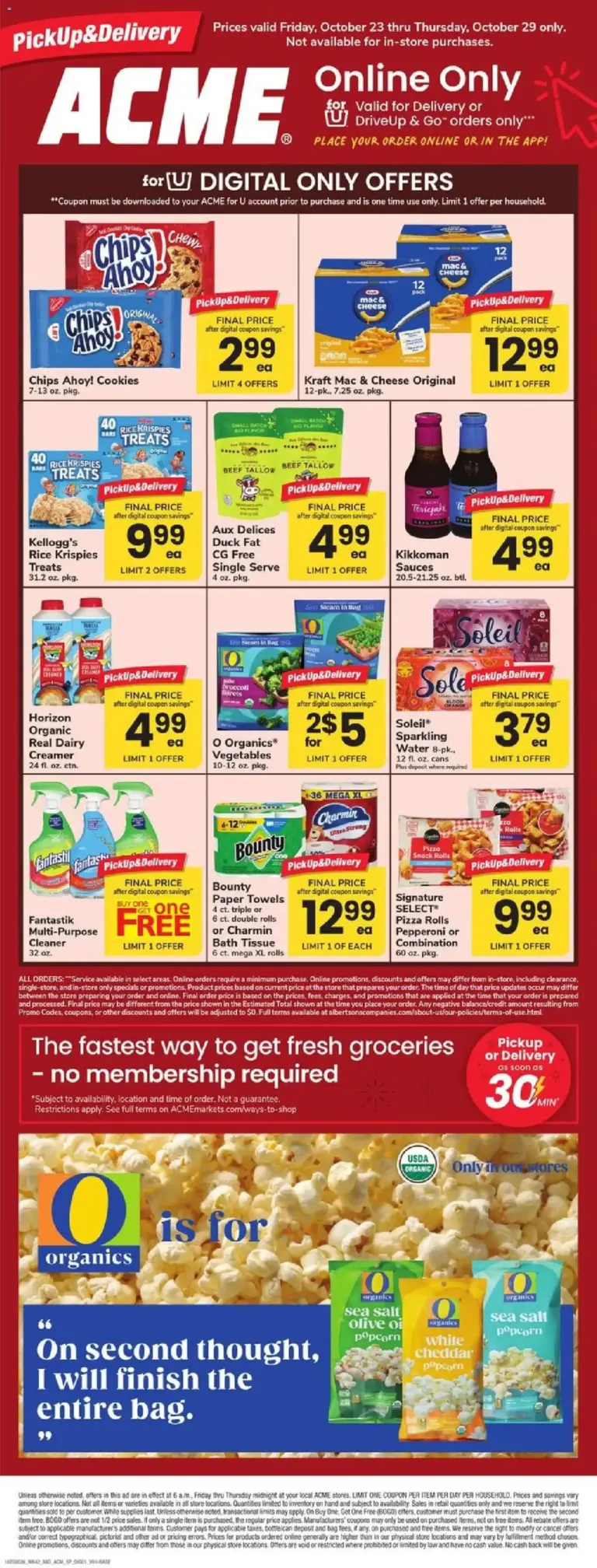 Acme weekly ad page 1 10/23/2026 - 10/29/2026