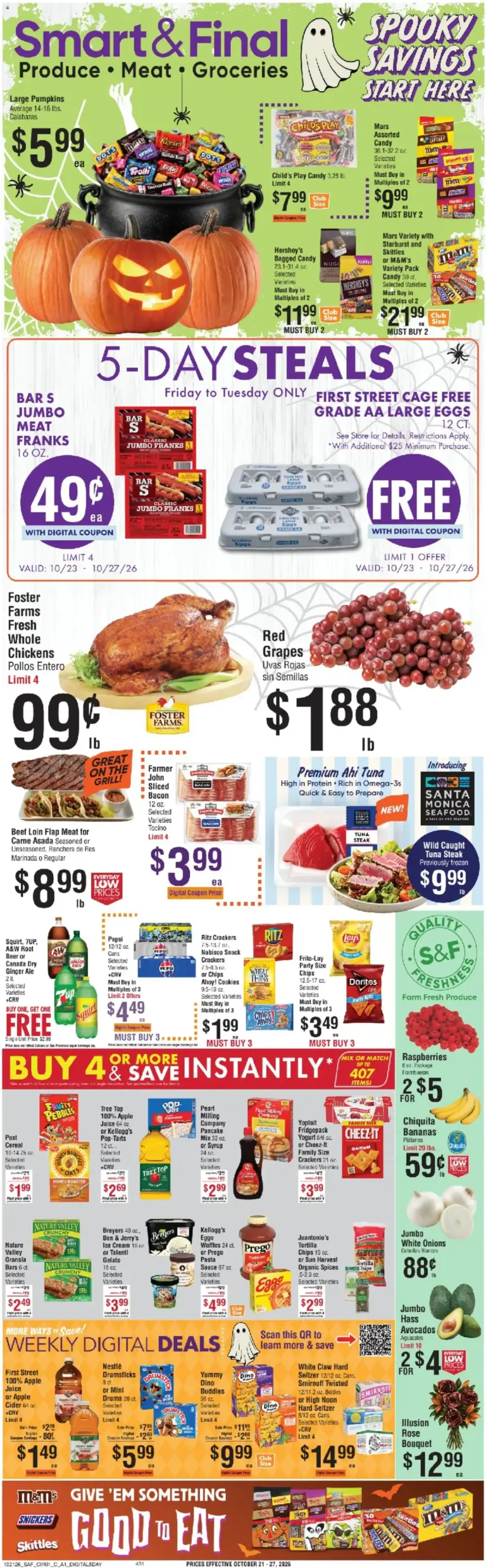 Smart Final weekly ad page 1 10/23/2026 - 10/27/2026