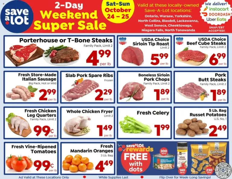 Save A Lot weekly ad page 1 10/24/2026 - 10/25/2026