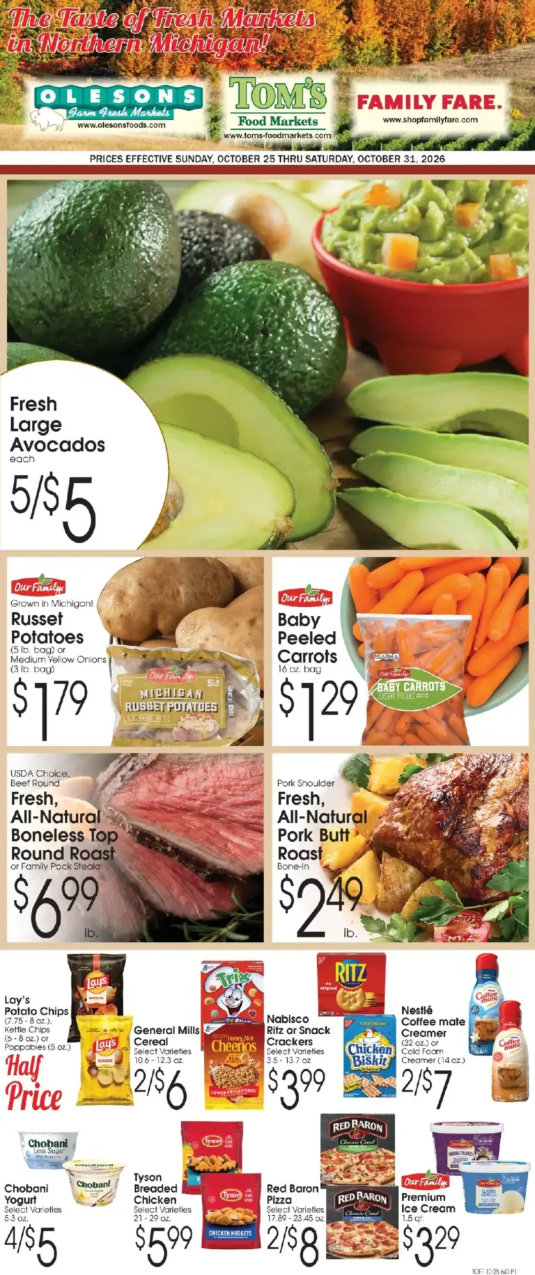 Family Fare weekly ad page 1 10/25/2026 - 10/31/2026