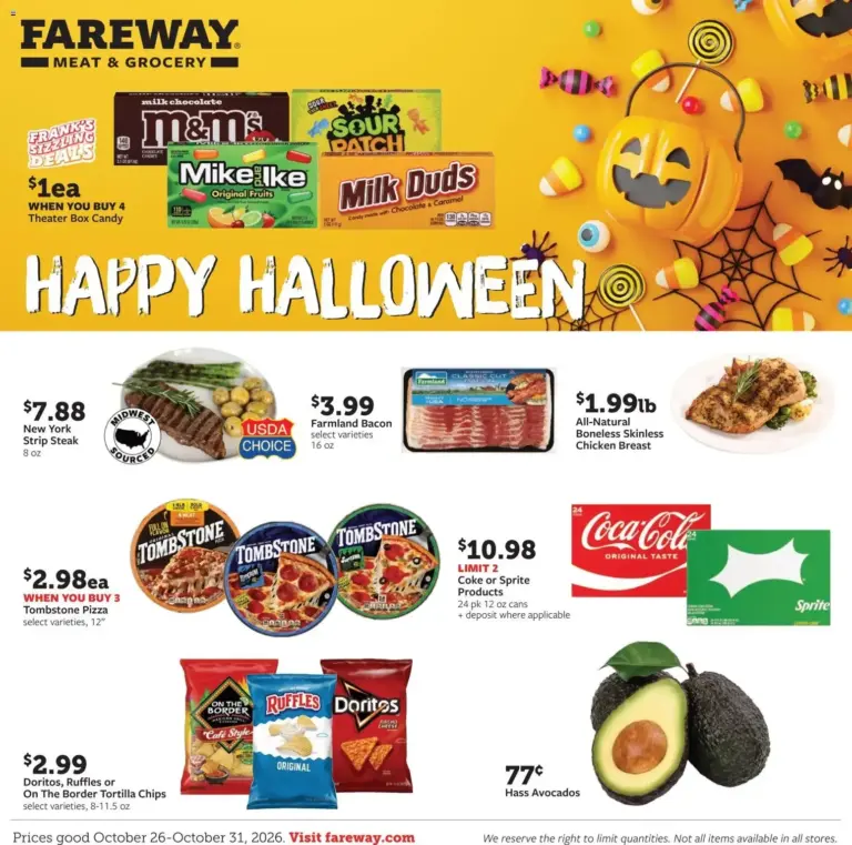 Fareway weekly ad page 1 10/26/2026 - 10/31/2026