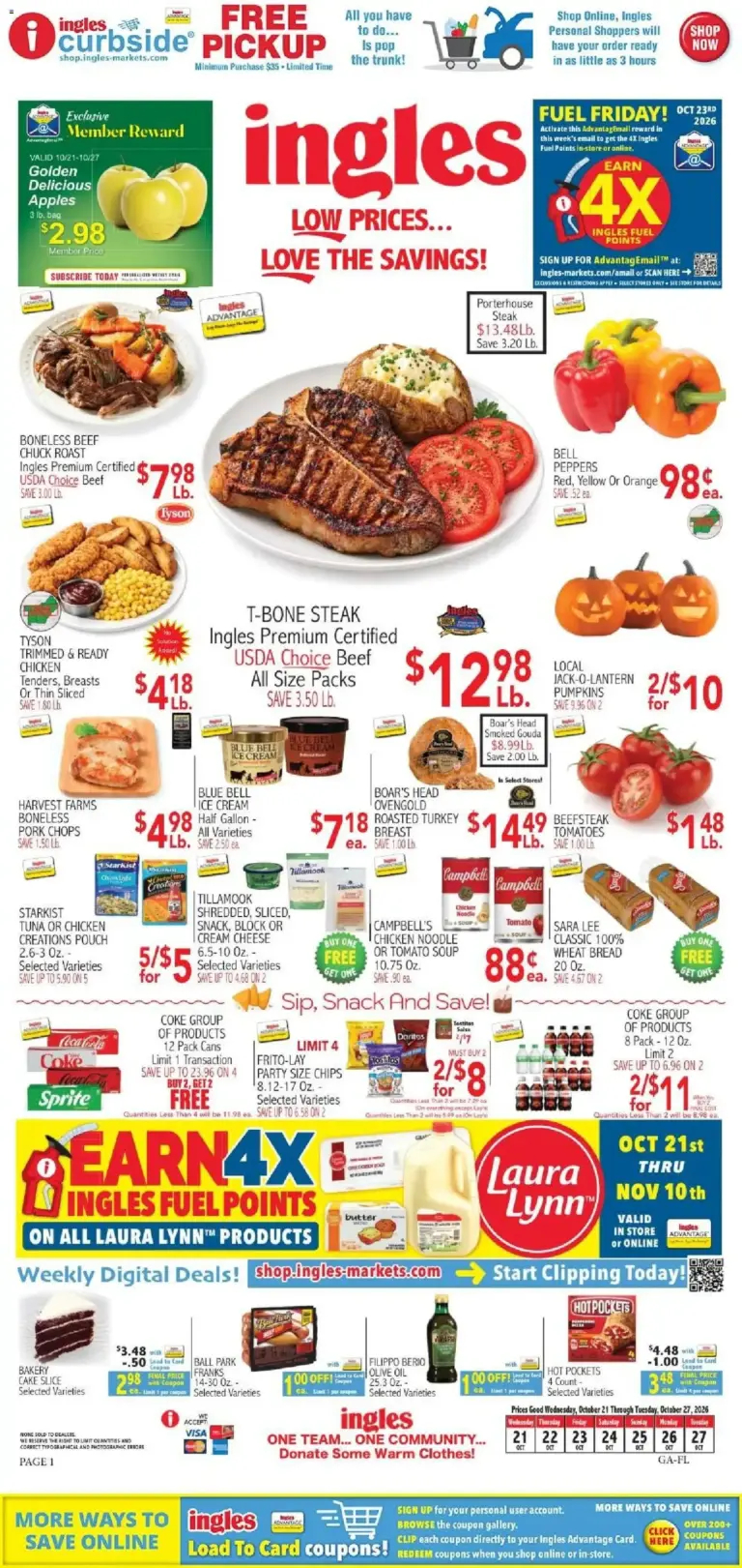 Ingles weekly ad page 1 10/28/2026 - 11/03/2026