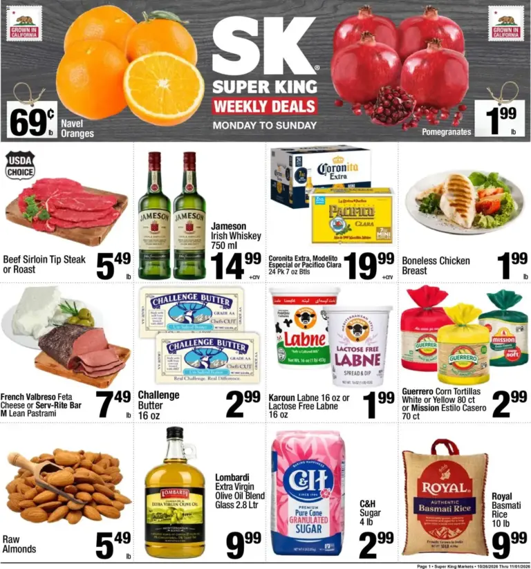 Super King weekly ad page 1 10/26/2026 - 11/01/2026