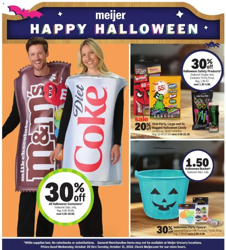 Meijer weekly ad page 1 10/28/2026 - 10/31/2026