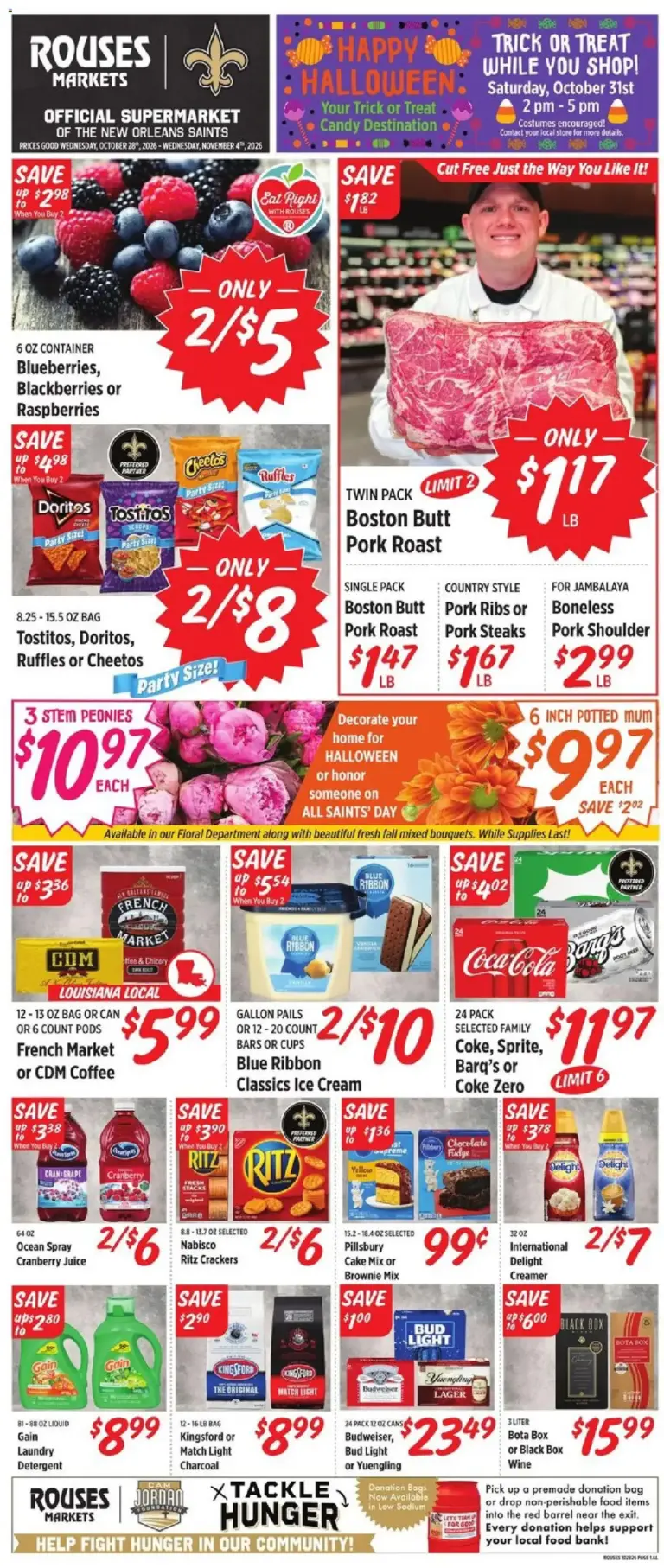 Rouses weekly ad page 1 10/28/2026 - 11/04/2026