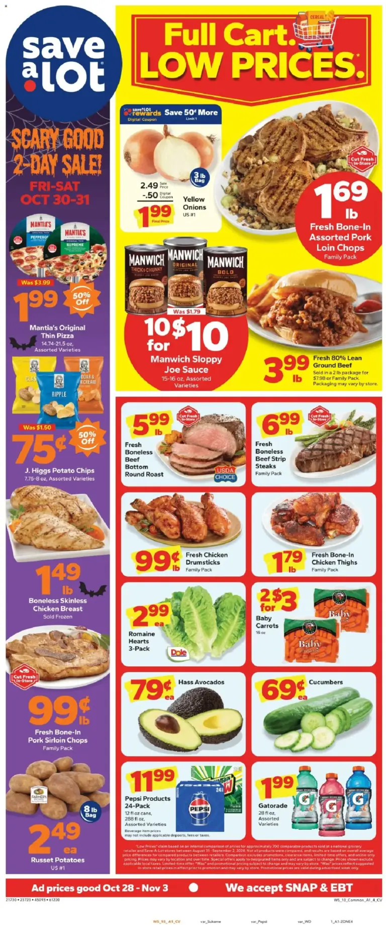 Save A Lot weekly ad page 1 10/28/2026 - 11/03/2026