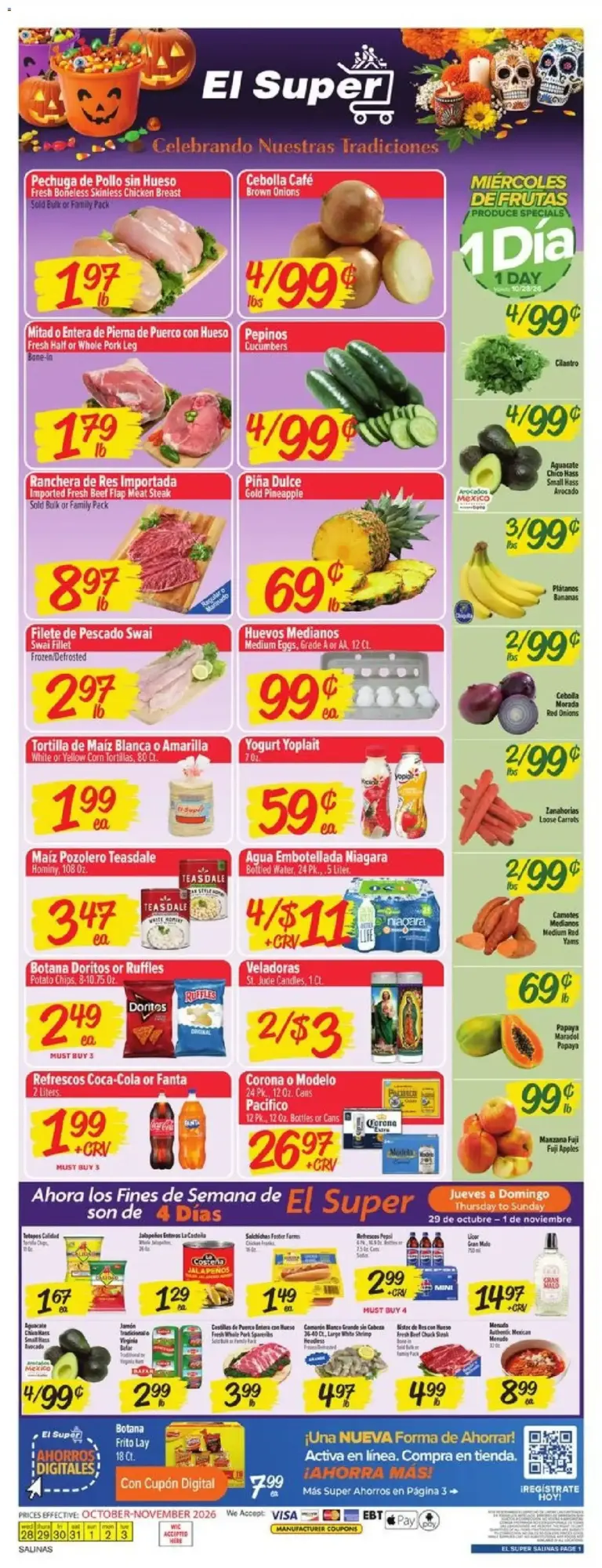 El Super weekly ad page 1 10/28/2026 - 11/03/2026