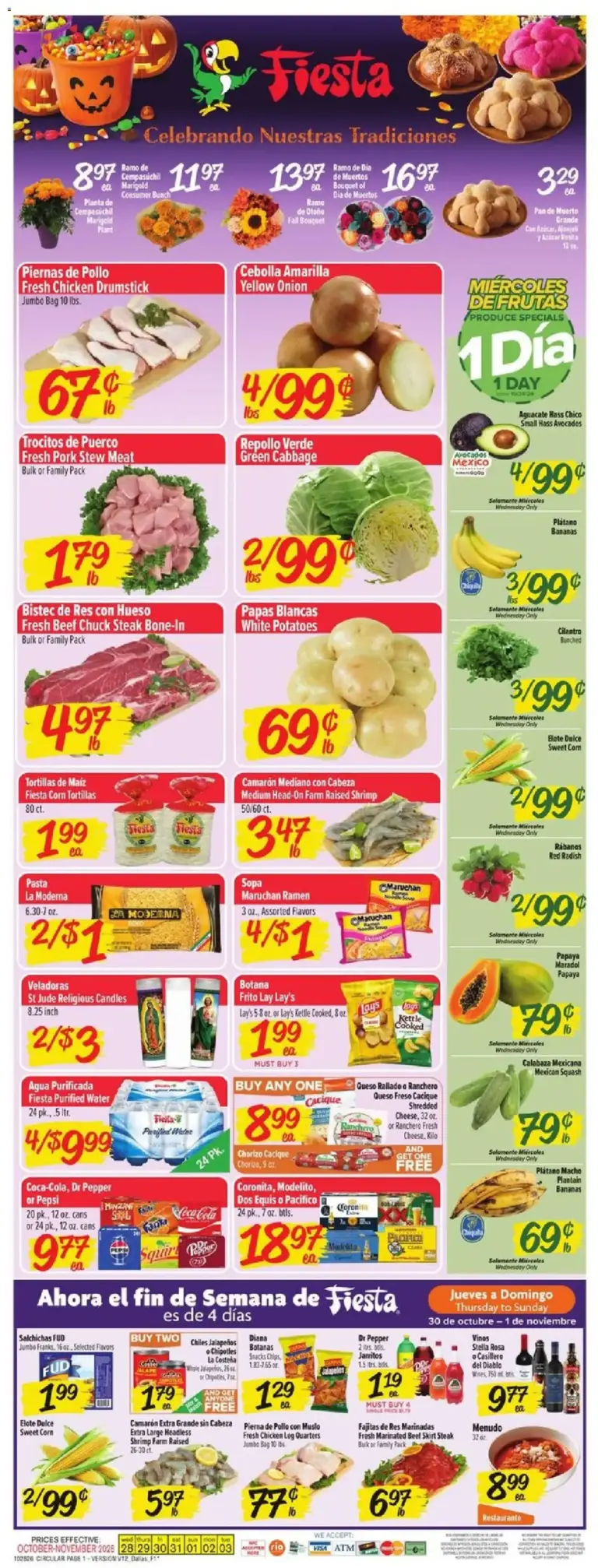 Fiesta Mart weekly ad page 1 10/28/2026 - 11/03/2026