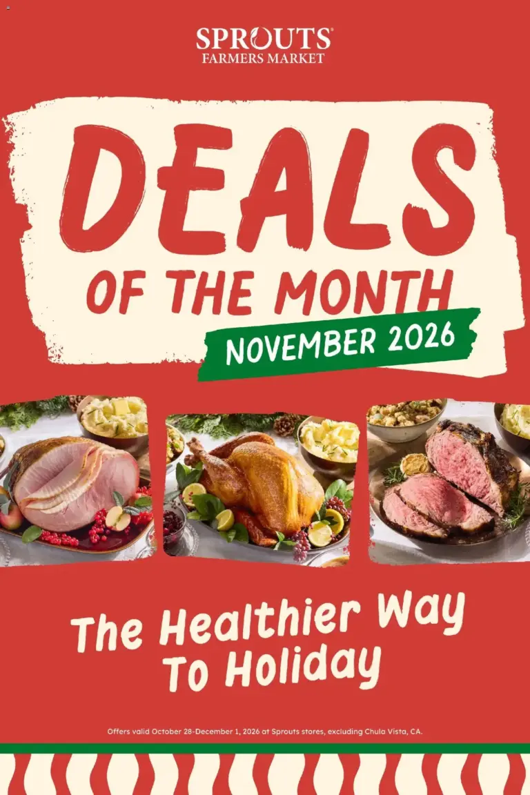Sprouts weekly ad page 1 10/28/2026 - 11/24/2026