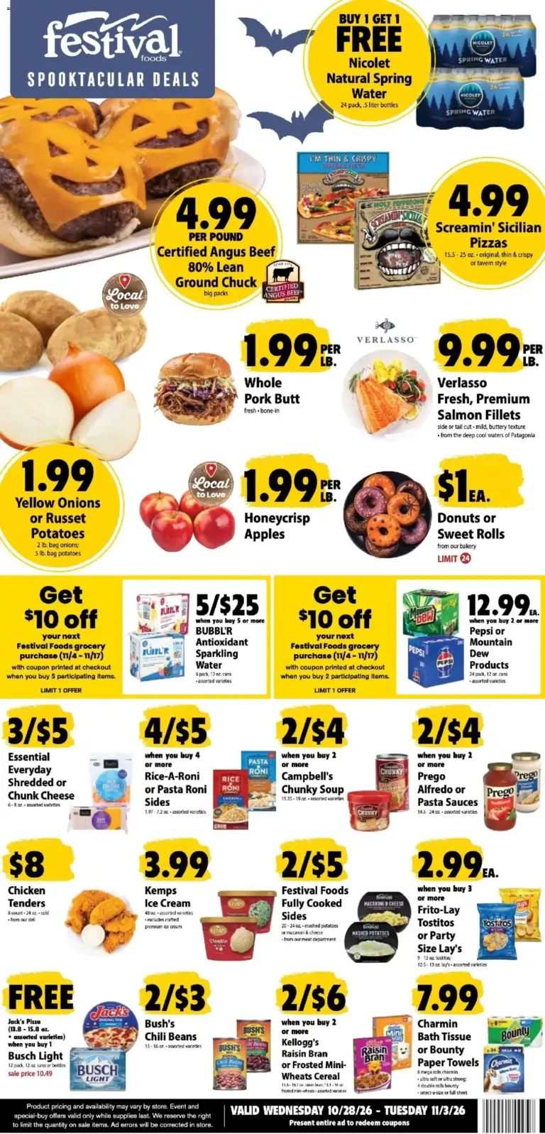 Festival Foods weekly ad page 1 10/28/2026 - 11/03/2026