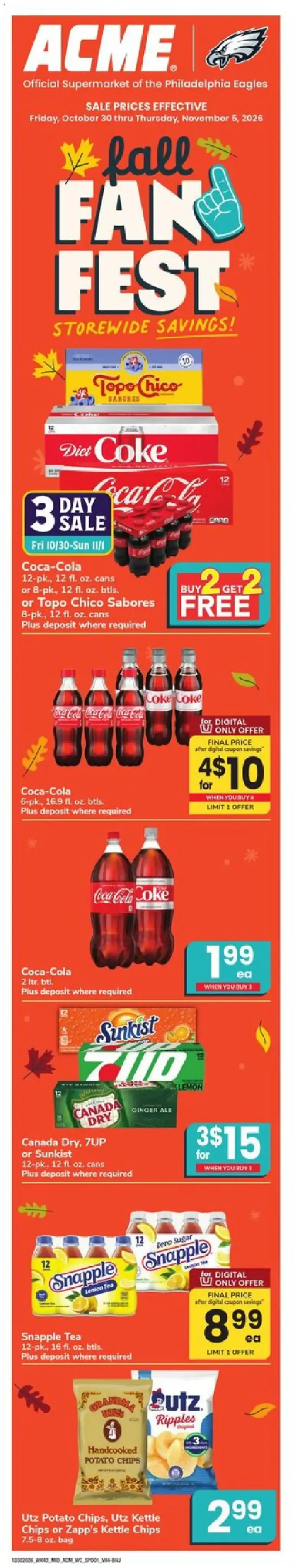 Acme weekly ad page 1 10/30/2026 - 11/05/2026