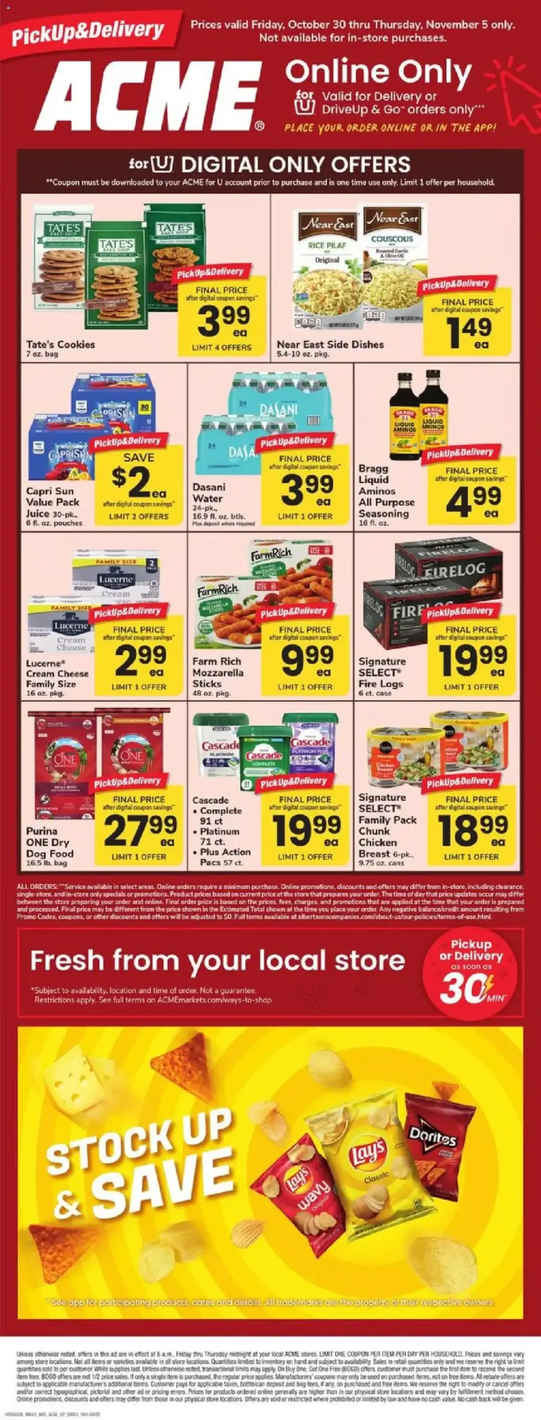 Acme weekly ad page 1 10/30/2026 - 11/05/2026
