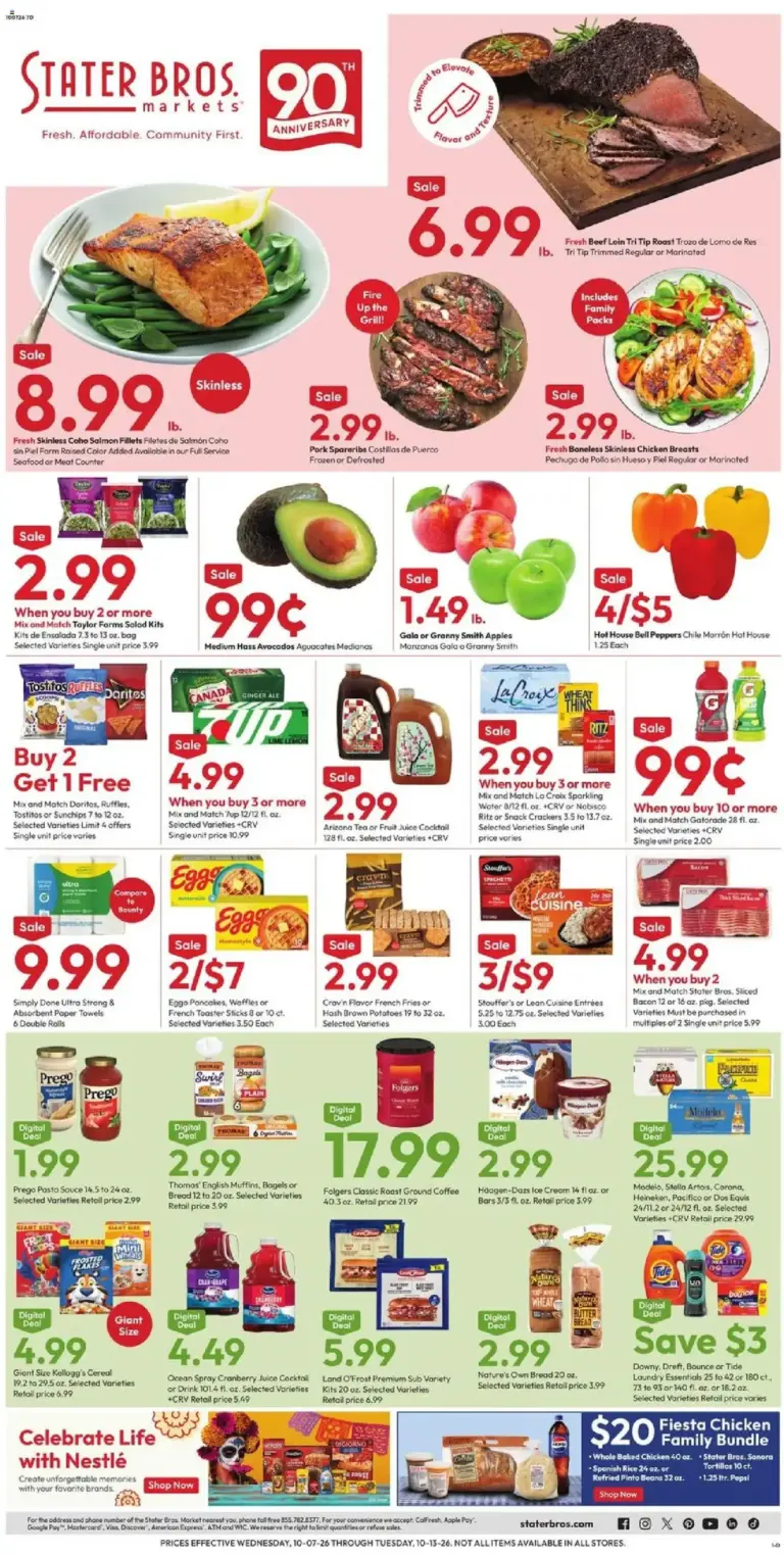 Stater Bros weekly ad page 1 10/07/2026 - 10/13/2026