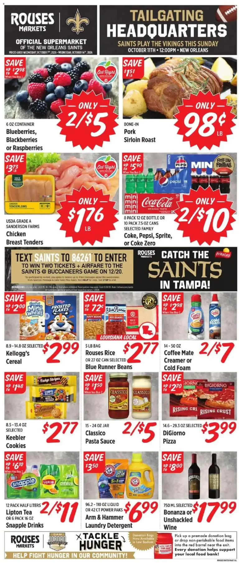 Rouses weekly ad page 1 10/07/2026 - 10/14/2026