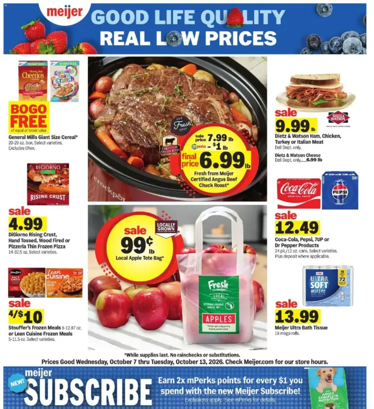 Meijer weekly ad page 1 10/07/2026 - 10/13/2026