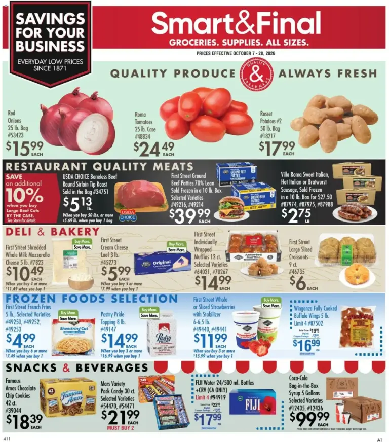 Smart Final weekly ad page 1 10/07/2026 - 10/20/2026
