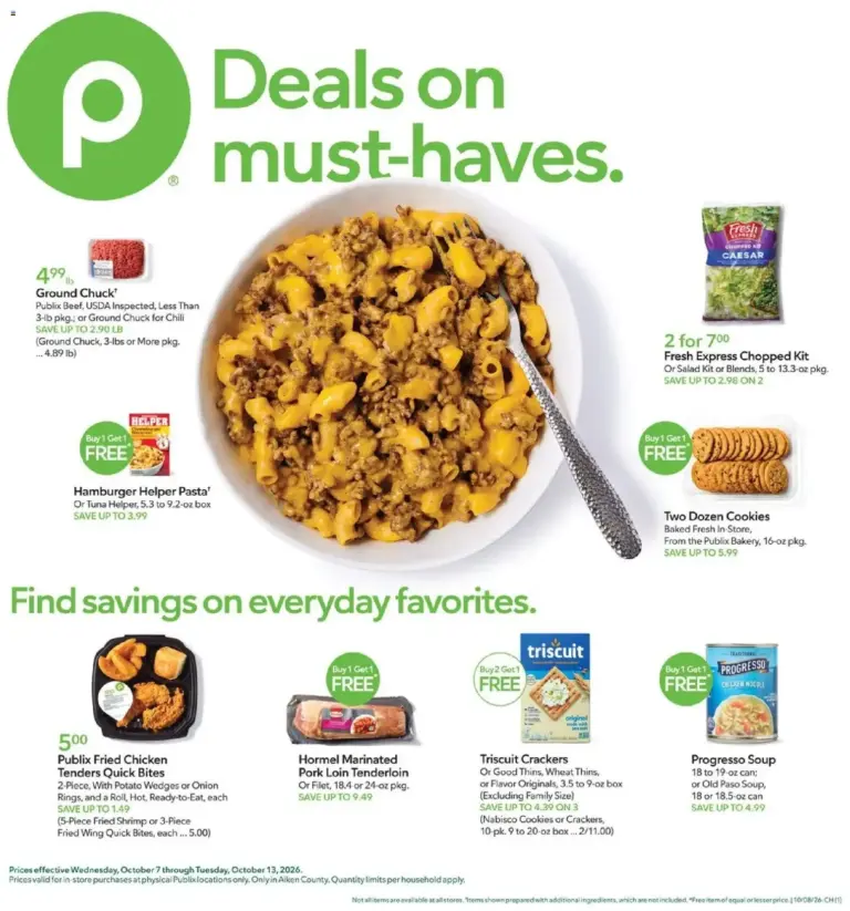 Publix weekly ad page 1 10/07/2026 - 10/13/2026