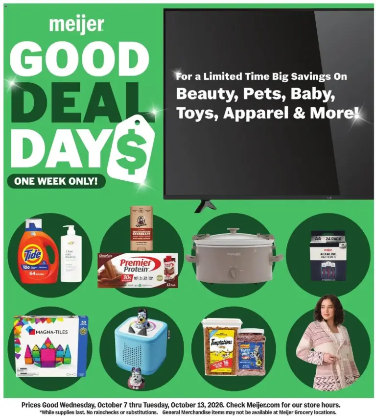 Meijer weekly ad page 1 10/07/2026 - 10/13/2026
