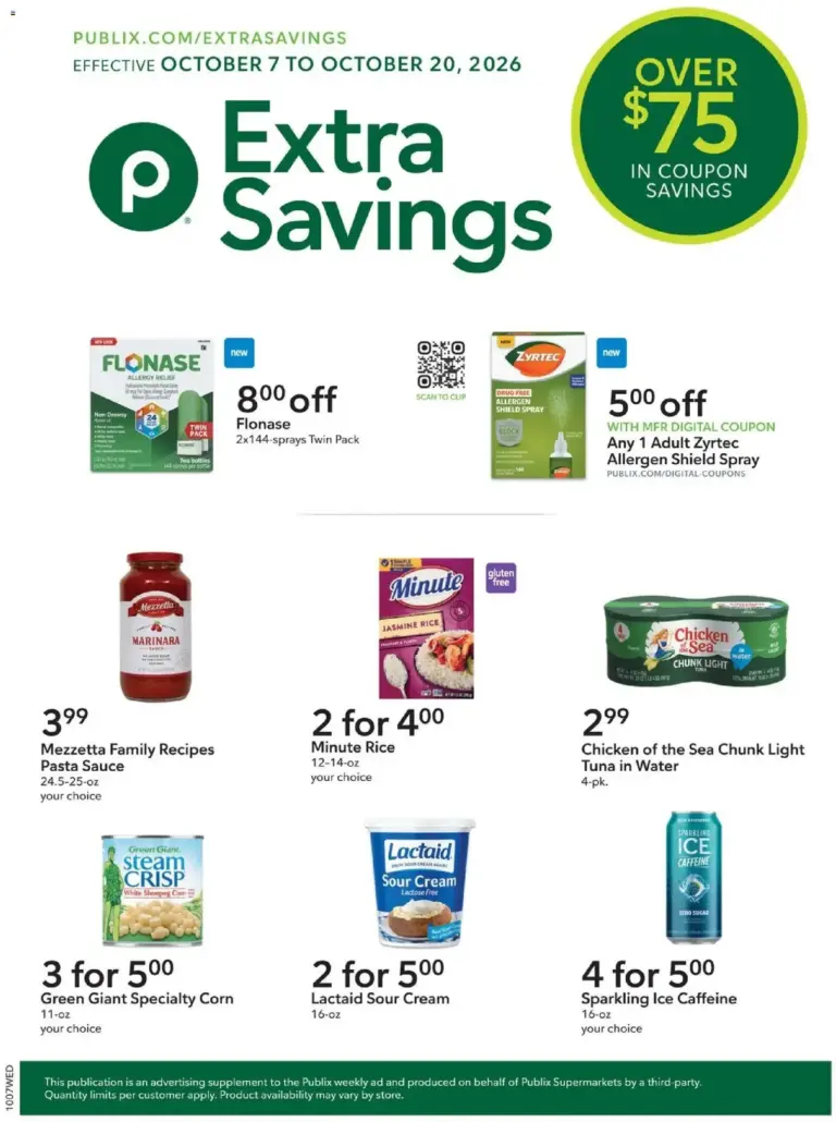 Publix weekly ad page 1 10/07/2026 - 10/20/2026