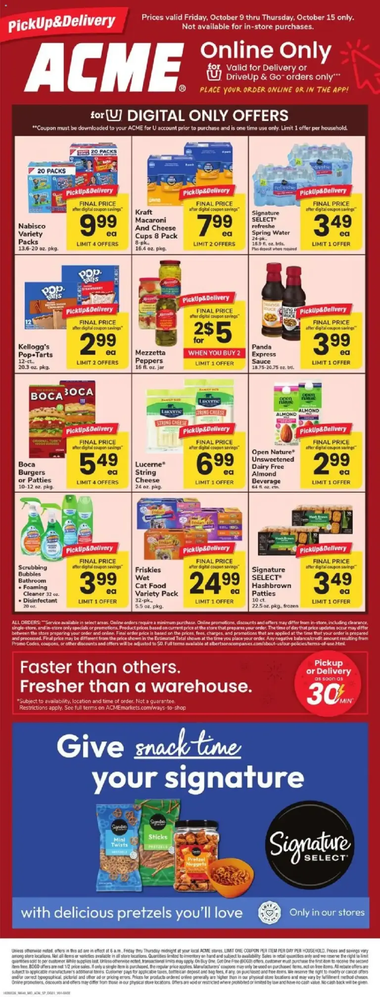 Acme weekly ad page 1 10/09/2026 - 10/15/2026