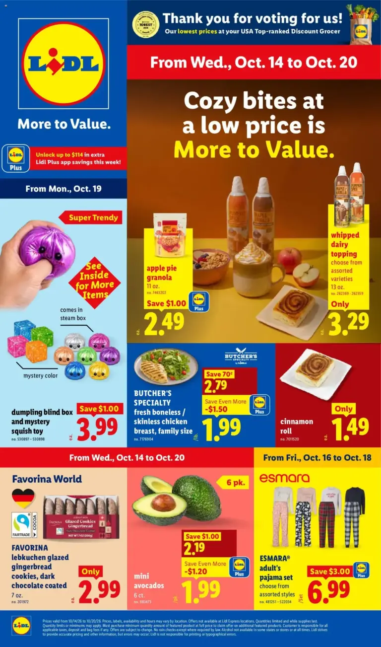 Lidl weekly ad page 1 10/14/2026 - 10/20/2026