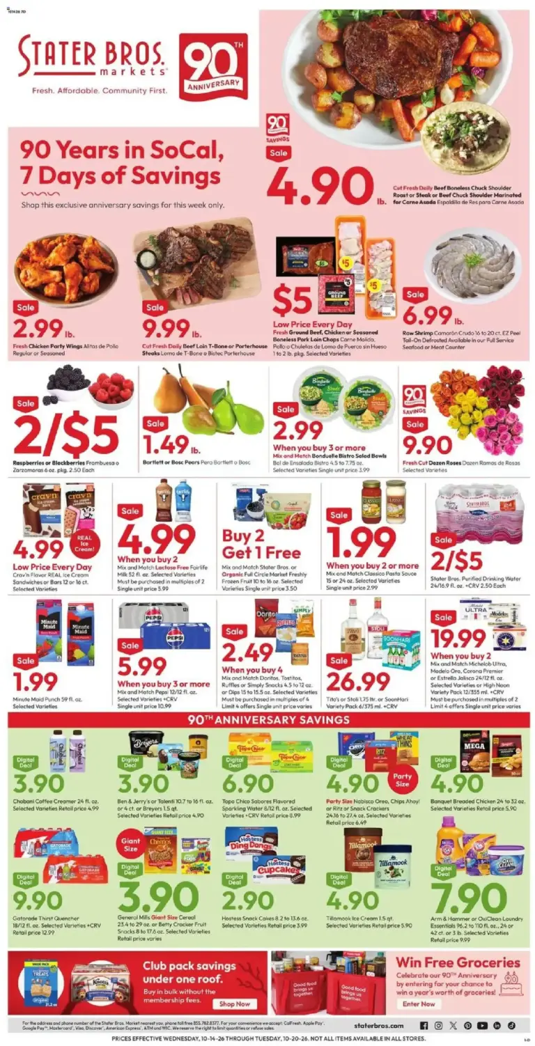 Stater Bros weekly ad page 1 10/14/2026 - 10/20/2026